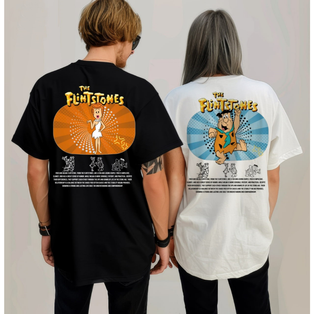 Camiseta casal namorados Os Flintstones Fred Flintstone Camisa