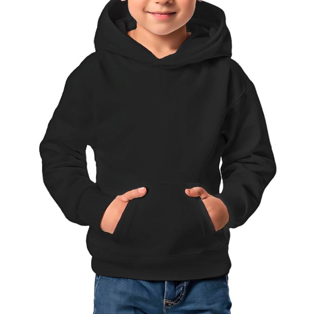Blusa Moletom Infantil Com Bolso e Capuz Meninos e Meninas