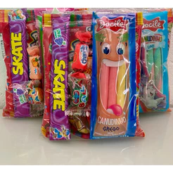 Kit Aniversário Infantil Sacolinha Surpresa Doces Guloseimas Festas