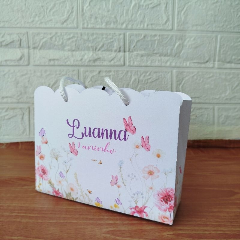 Sacolinha Personalizada Lembrancinha Jardim Das Borboletas-PEGUE E MONTE