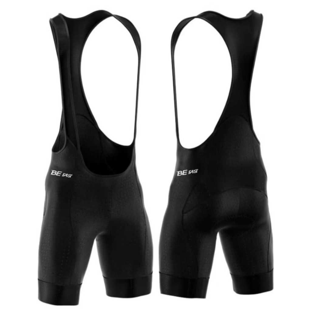 Bretelle Ciclismo Be Fast Preto Bermuda Forro Gel Bike Pedal Roupa Feminina Alta Performance Adv
