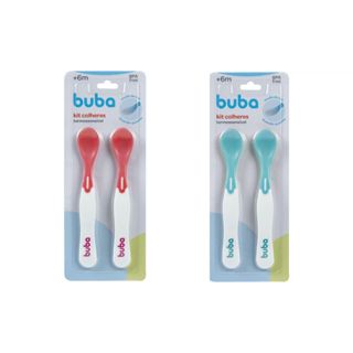 Kit com 2 Colher Termossensível Para Bebe Térmica Infantil Rosa e Azul Menino e Menina em Oferta na Shopee