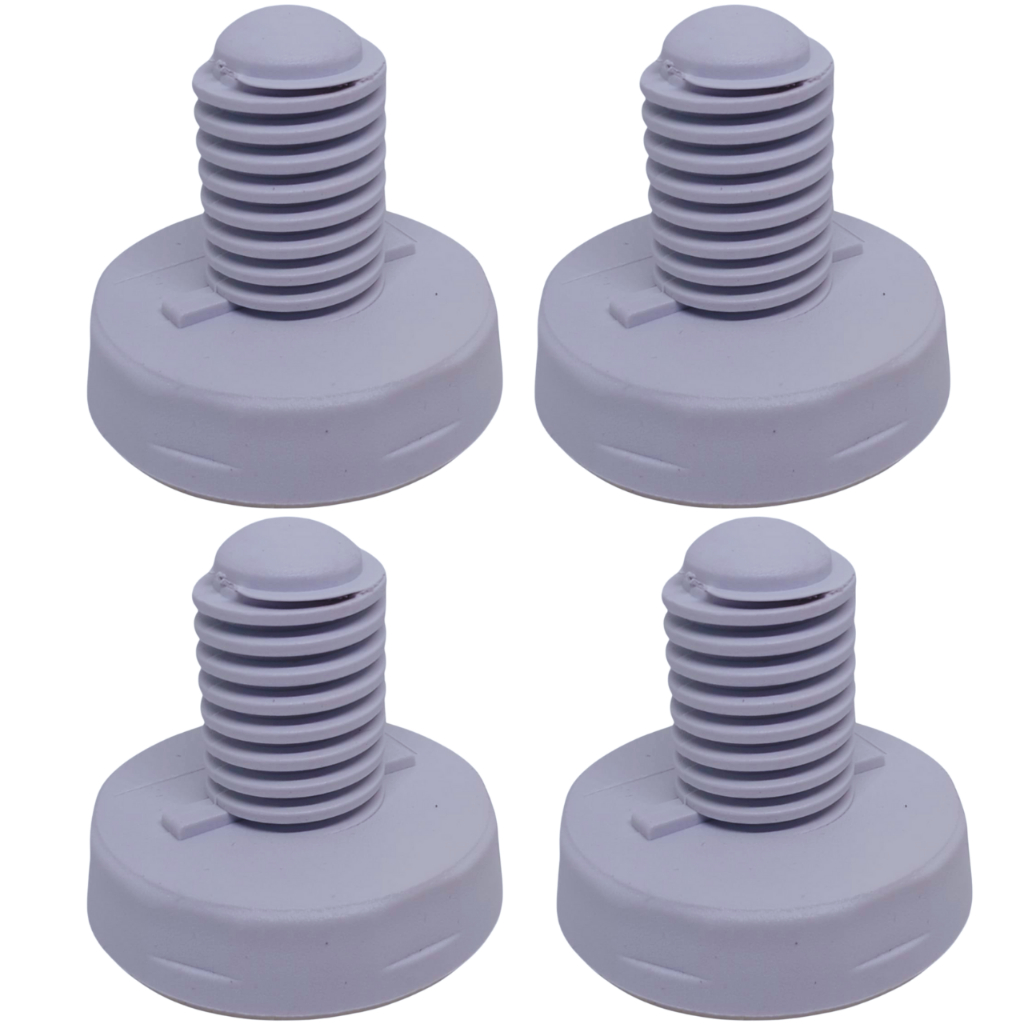 PÉ NIVELADOR MAQUINA LAVAR LAVADORA COMPATÍVEL ELECTROLUX LES11 LAC09 LED17 A99014001 - 4UN