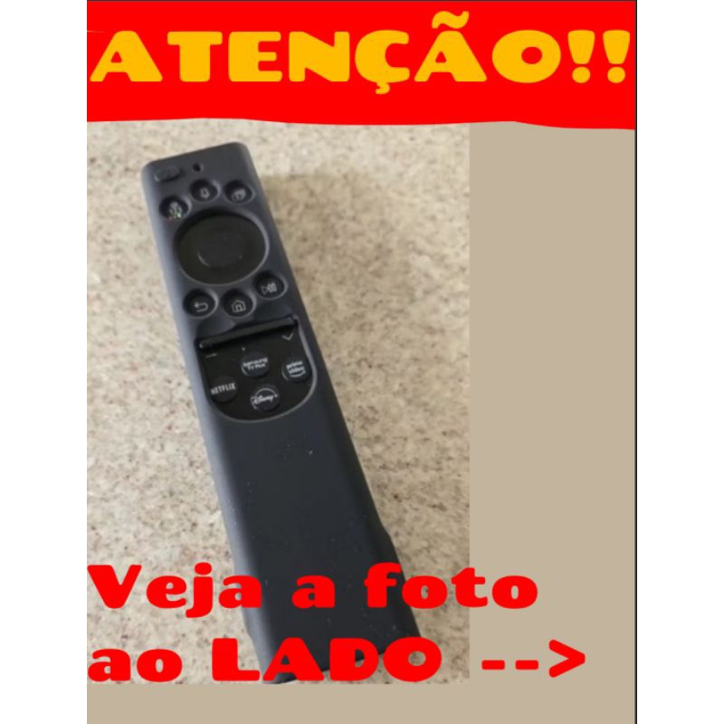 Capa Controle Samsung QLED uhd 4k 8k Carregamento Solar silicone