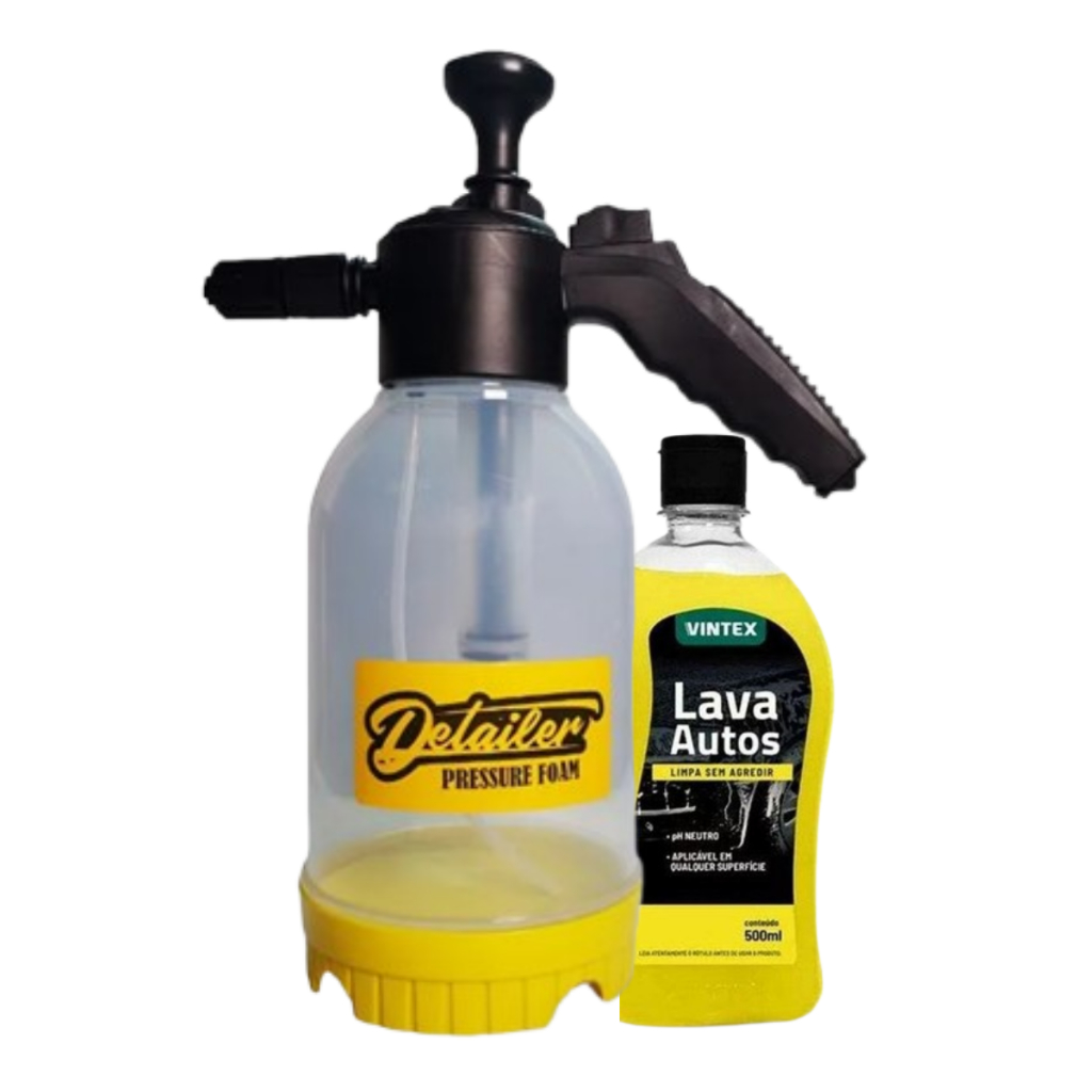 Pulverizador Snow Foam Manual 3em 1Pressure Foam  Detailer + Shampoo 500ml