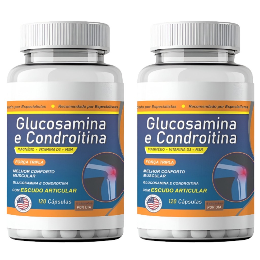 Glucosamina E Condroitina C/ Msm + Vitamina D3  240 Capsulas
