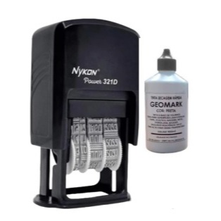 Kit Datador + Tinta Geomark 100ml  para Plástico