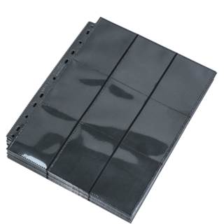 Kit Folhas Pretas 10 5 30 Binder Fichário Tipo Central 9 18 Bolsos Pokemon Magic Frente e Verso Kpop Photocard TCG Cards em Oferta na Shopee