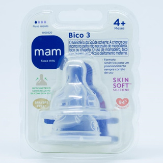 Bico Mamadeira Mam Nº 3  Fluxo Rápido 4+ Meses 2 Unidades em Oferta na Shopee