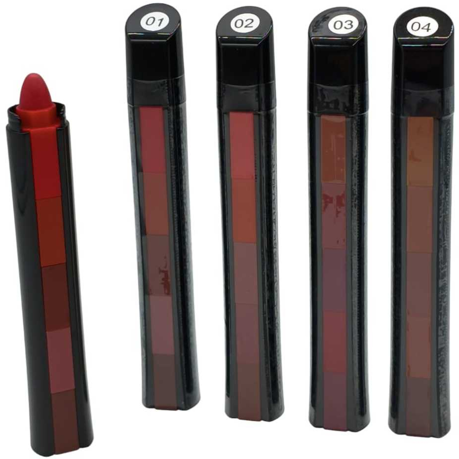 Batom Torre 5 Em1 Matte Aveludado kit batom LIP STICK, Com 5 Cores cada, Da Tango
