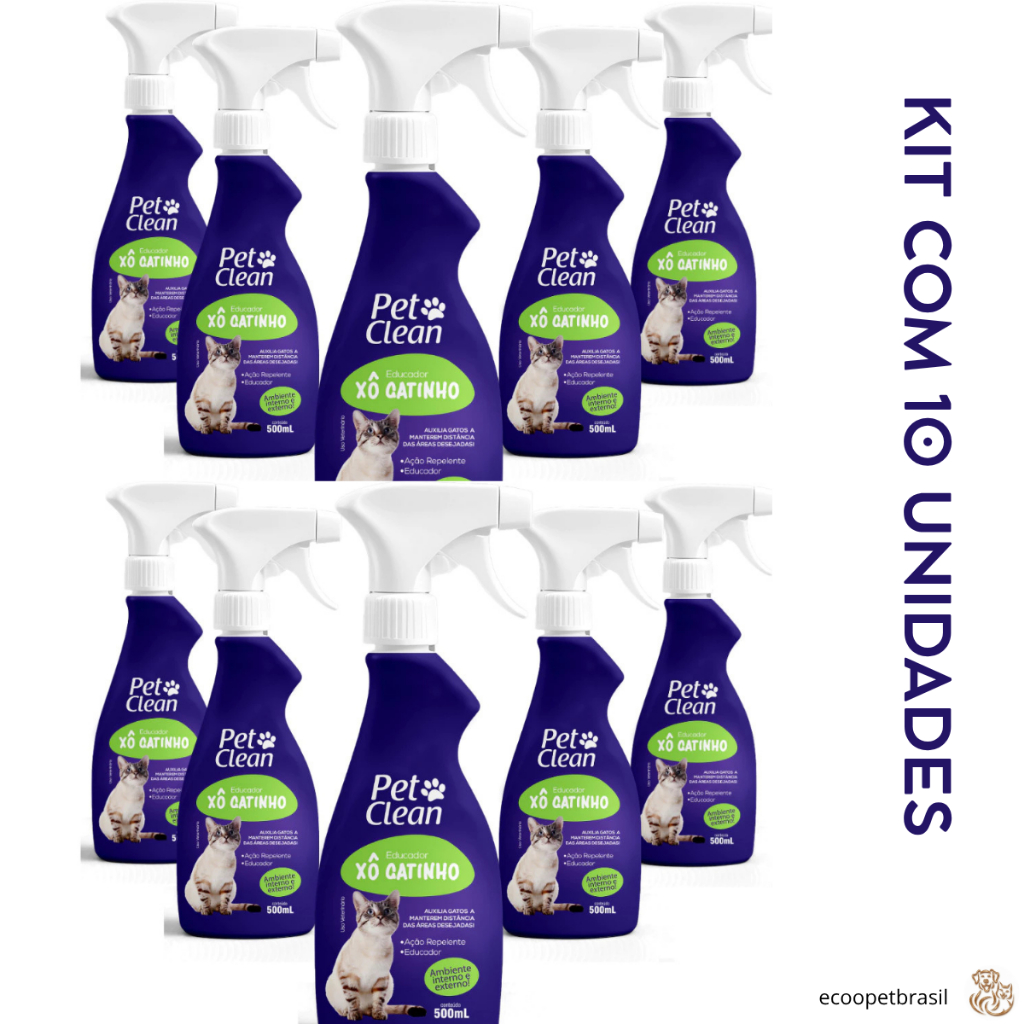 Xô Gatinho Pet Clean Educador Sanitário Afasta Gato Repelente para Gatos - 500ml em Oferta na Shopee