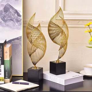 Decoração Metal Moderna Abstrata Metal Caracol Dourada Grande Pequeno Home Decor Estátua Sala Escritório em Oferta na Shopee