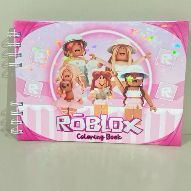 ROBLOXX LIVRO DE COLORIR ROBLOXX MENINA 50 DESENHOS  MENINA GAMER JOGOS BOBBBIE GOOODS COLORIR CAPA DURA