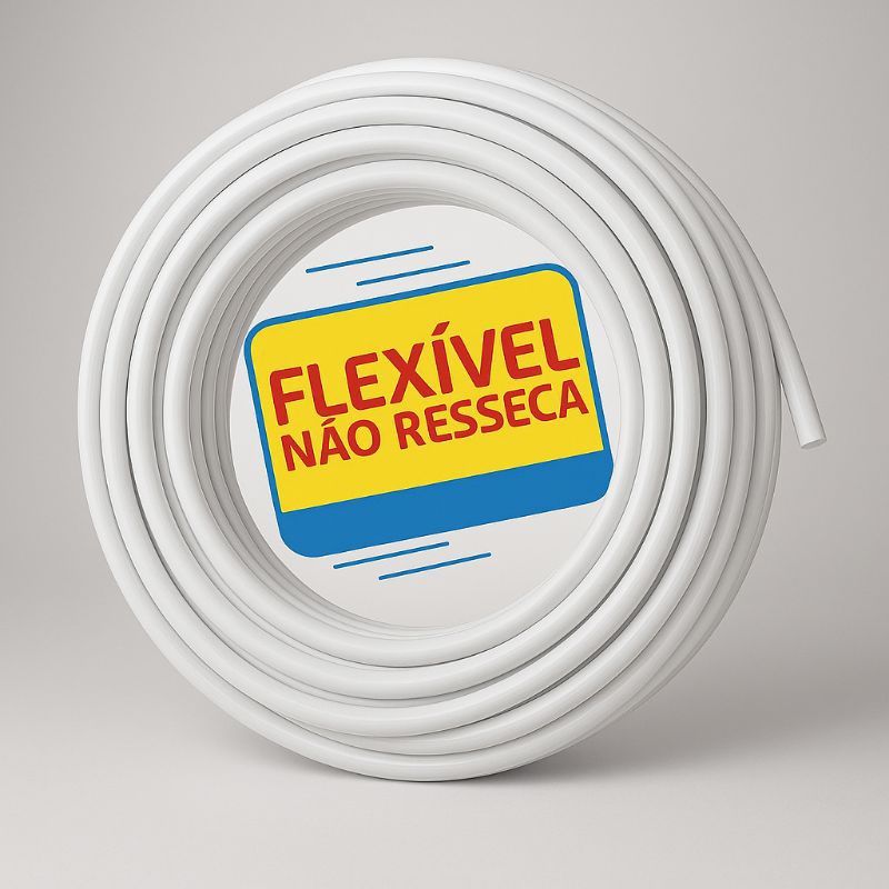 Mangueira Silicone Para Chuveiro Branca Flexível Universal 8mm x 10mm Não Resseca em Oferta na Shopee