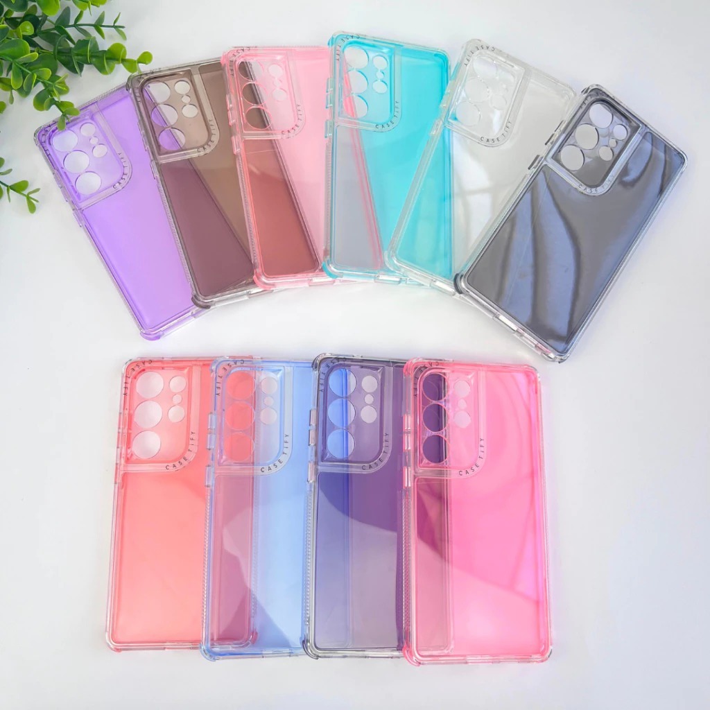 Capinha Capa Para S25 Ultra Space Case Premium Suporte Prot 2 em 1 Transparente Prot Came Peli Orig