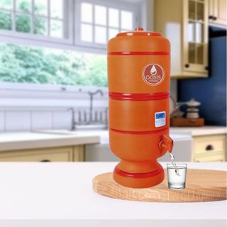 FILTRO DE BARRO 12 LITROS (6+6)  COMPLETO COM 1 VELA + QUALIDADE EXPORTAÇÃO em Oferta na Shopee