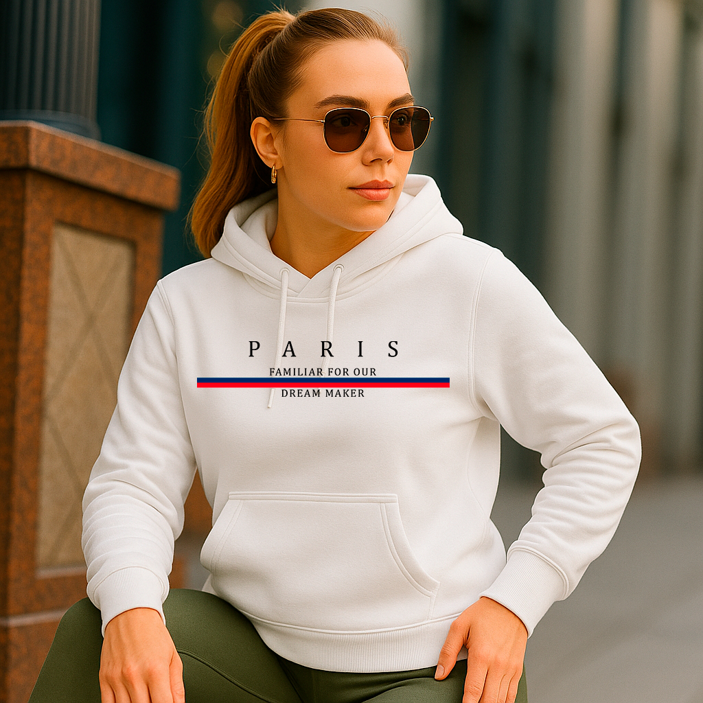 Moletom Masculino Streetwear Paris Blusa de Frio Premium Feminino Casaco Style Algodão Quentinho