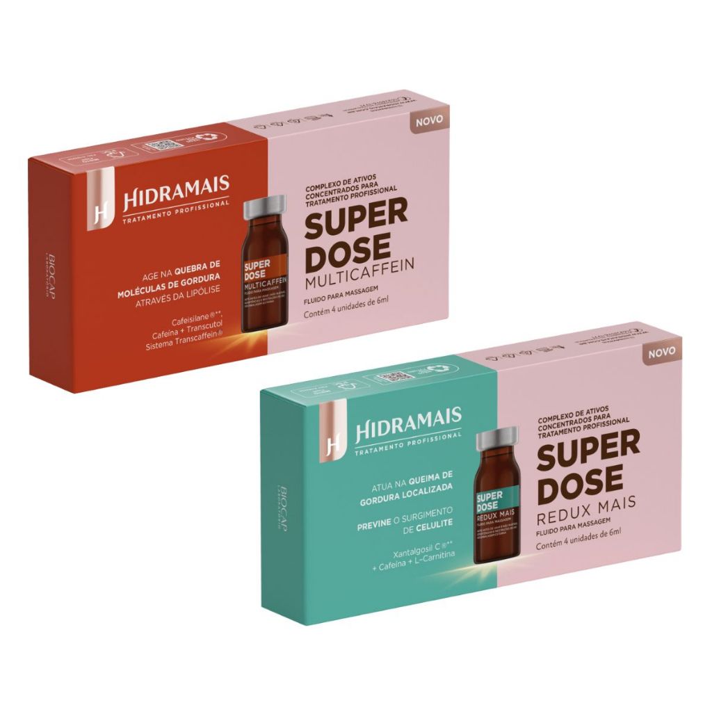 Kit 2 Box Super Dose Fluido Para Massagem Hidramais