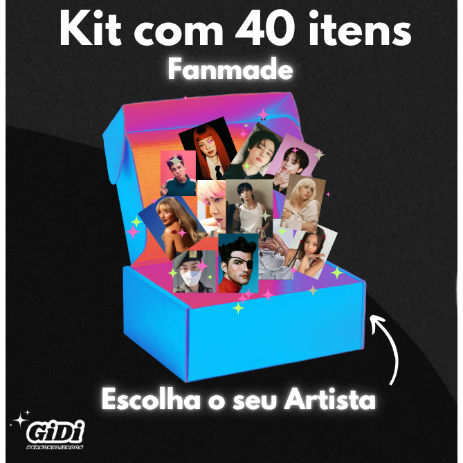 Combo Fanmade 40 itens personalizados KPOP - Photocards + Poster + Chaveiro + Mini foto em Oferta na Shopee