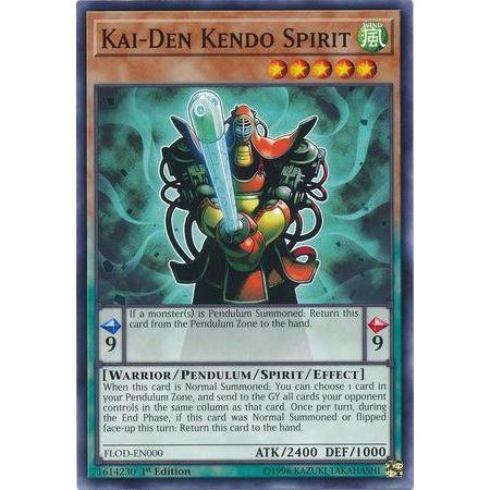 YUGIOH CARDS Un - ESPIRITO DO KENDO KAI - DEN 1ª EDIÇÃO FLOD - PT000