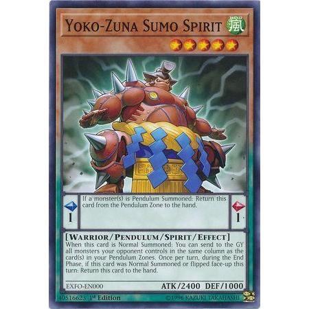 YUGIOH CARDS Un - ESPIRITO SUMÔ YOKO - ZUNA 1ª EDIÇÃO EXFO - PT000