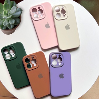 Capa de telefone macia aveludada de alta qualidade com proteção de câmera para iPhone 11 12 13 14 15 promax plus em Oferta na Shopee