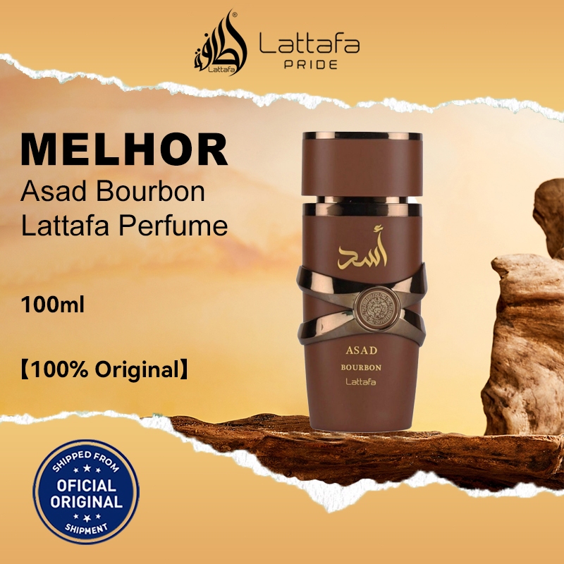 Perfume Árabe Lattafa Asad Bourbon Masculino Eau de Parfum EDP 100ml