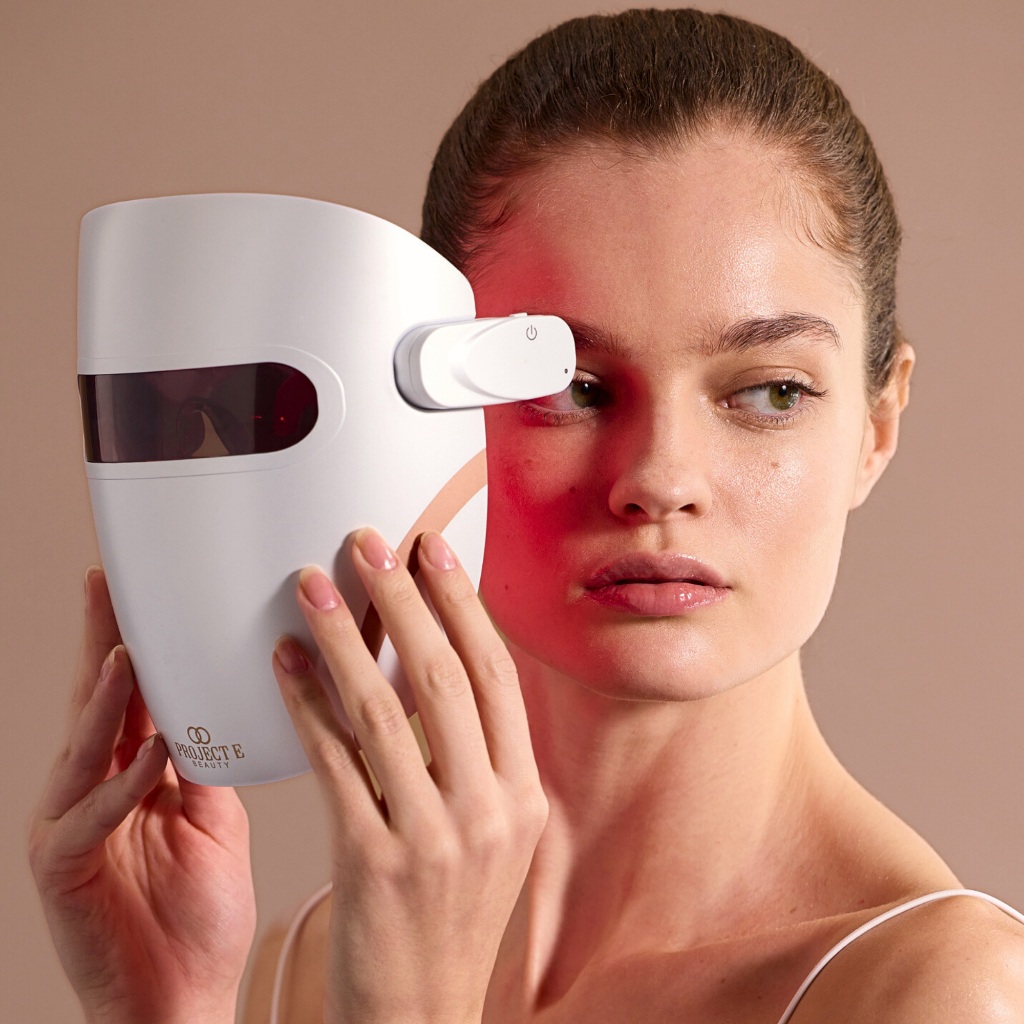 Project E Beauty Lumamask Pro | Máscara LED Terapia | Antiaging e Antiacne | Com Infravermelho