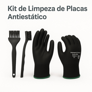Kit Limpeza DE PC Anti Estático Esd Pincel Escova Luvas em Oferta na Shopee
