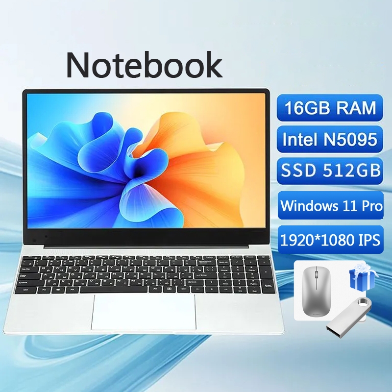 Notebook Gamer Intel® Celeron® Processador N5095A Windows 11 Pro 16GB RAM 512GB SSD 15.6” Full HD IPS Lumina BAR