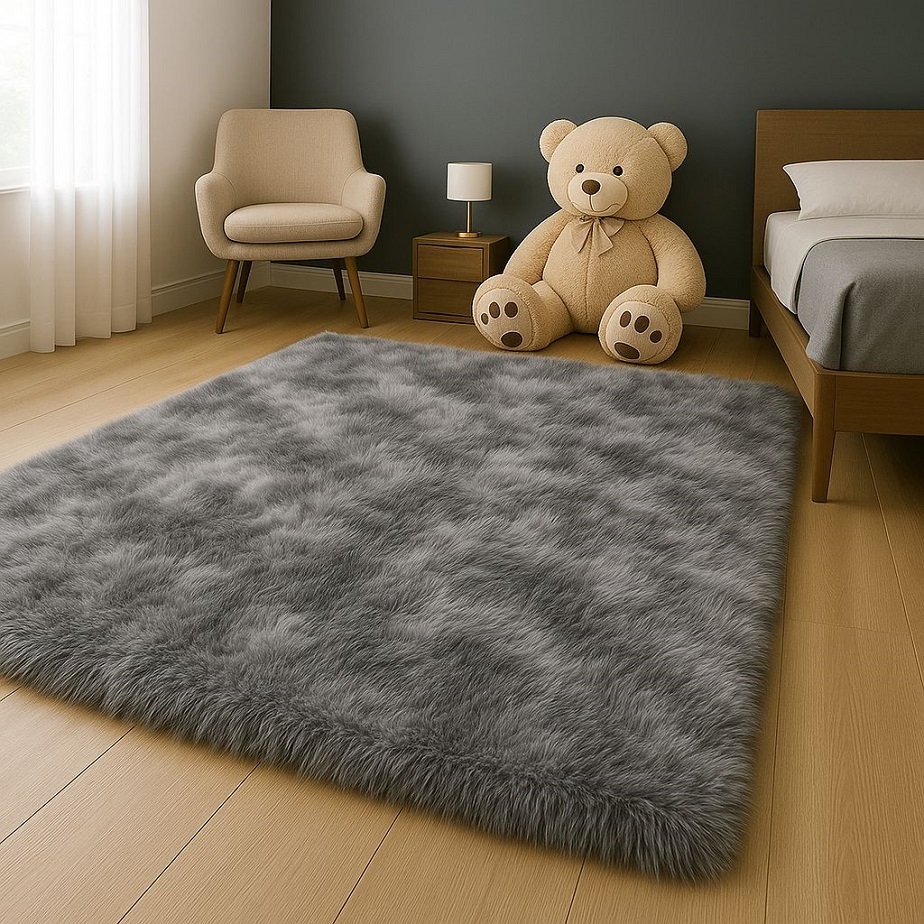 Tapete Sala Felpudo 1,50 X 1,00 Premium Pelo Alto