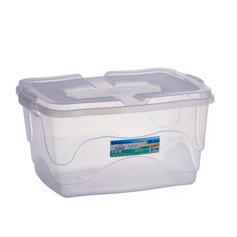 Kit 6 Caixas Organizadoras 20L Transparentes de Plástico para Brinquedos — foto 7