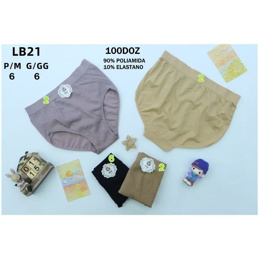 de Calcinha Calçola Senhora Plus Size e Regular Feminino Cintura Alta Lateral larga em Oferta na Shopee