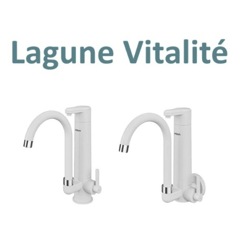 Torneira Com Purificador Filtro De Água Bica Móvel Lagune Vitalité de Parede ou de Bancada- Viqua