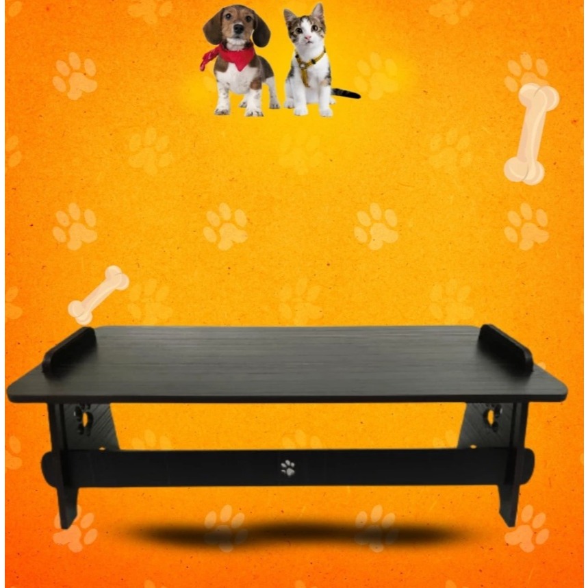 Base Elevada Comedouro Bebedouro Para Gato Cachorro Pet MDF em Oferta na Shopee