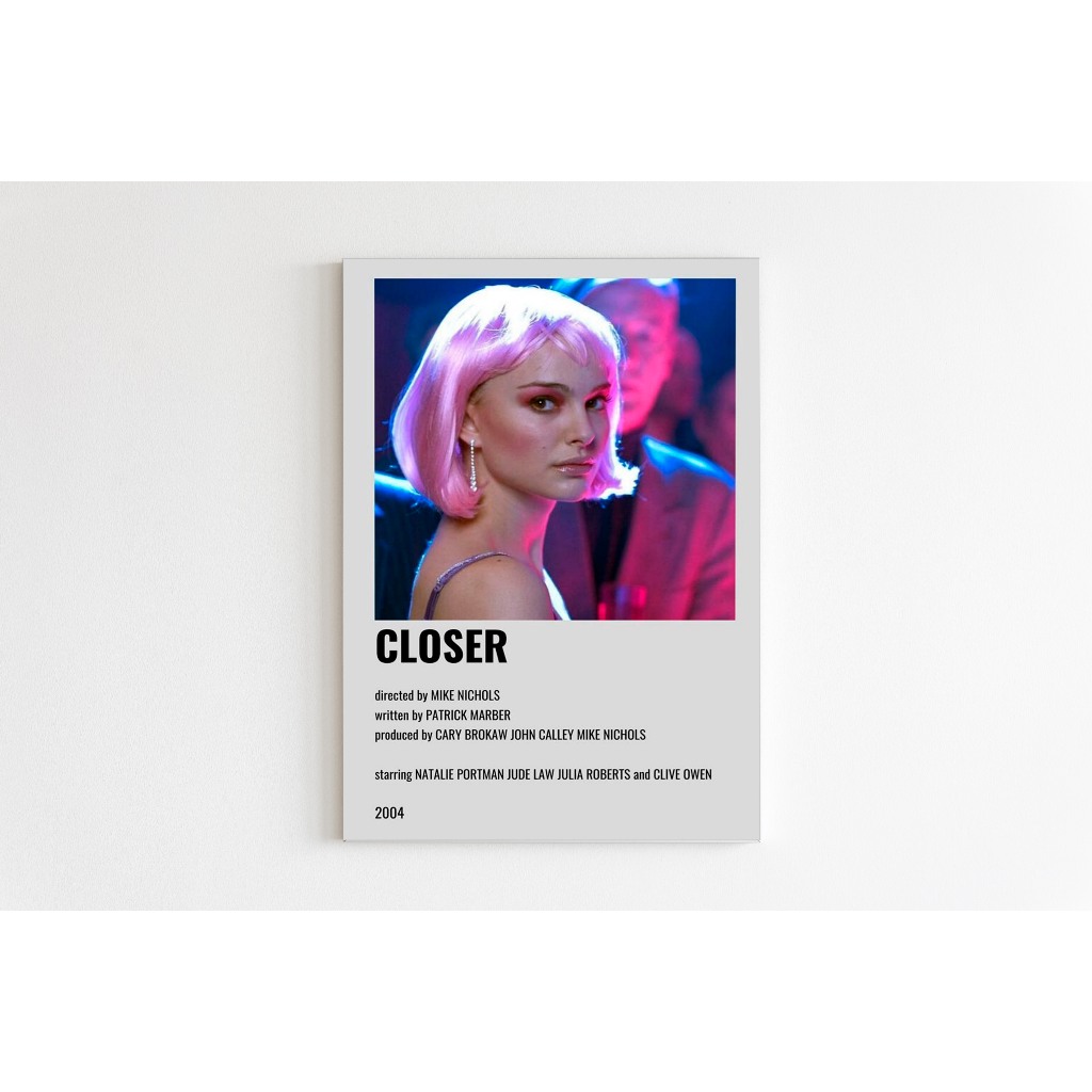 Quadro Personalizado Closer Perto Demais Filme Placa Decorativa Estilo
