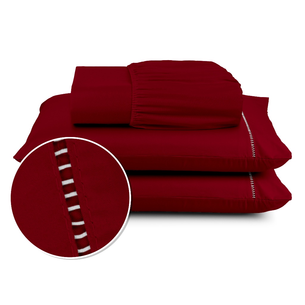 Jogo De Lençol 400 Fios Berço Solteiro Casal Queen King Ponto Palito Macio e Suave Hotel 02 e 03 Peças