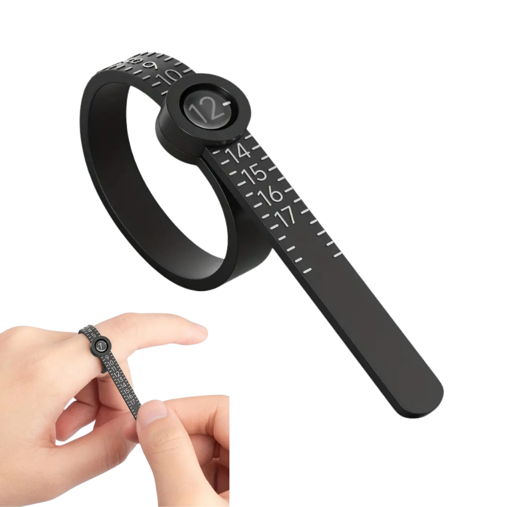 Medidor Para Anel Aliança De Dedo Numeração Padrão Americano C/ Lupa em Oferta na Shopee