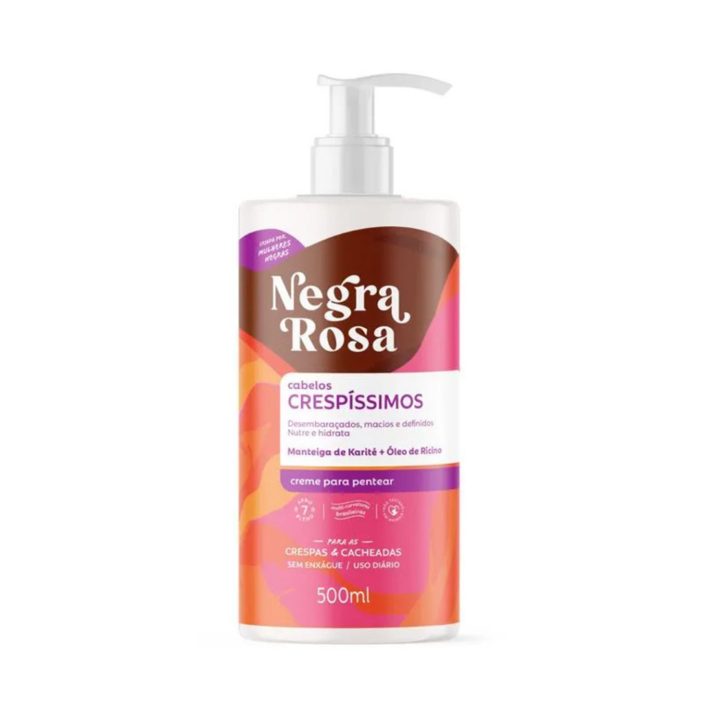 Creme de Pentear Cabelos Crespíssimos - Negra Rosa
