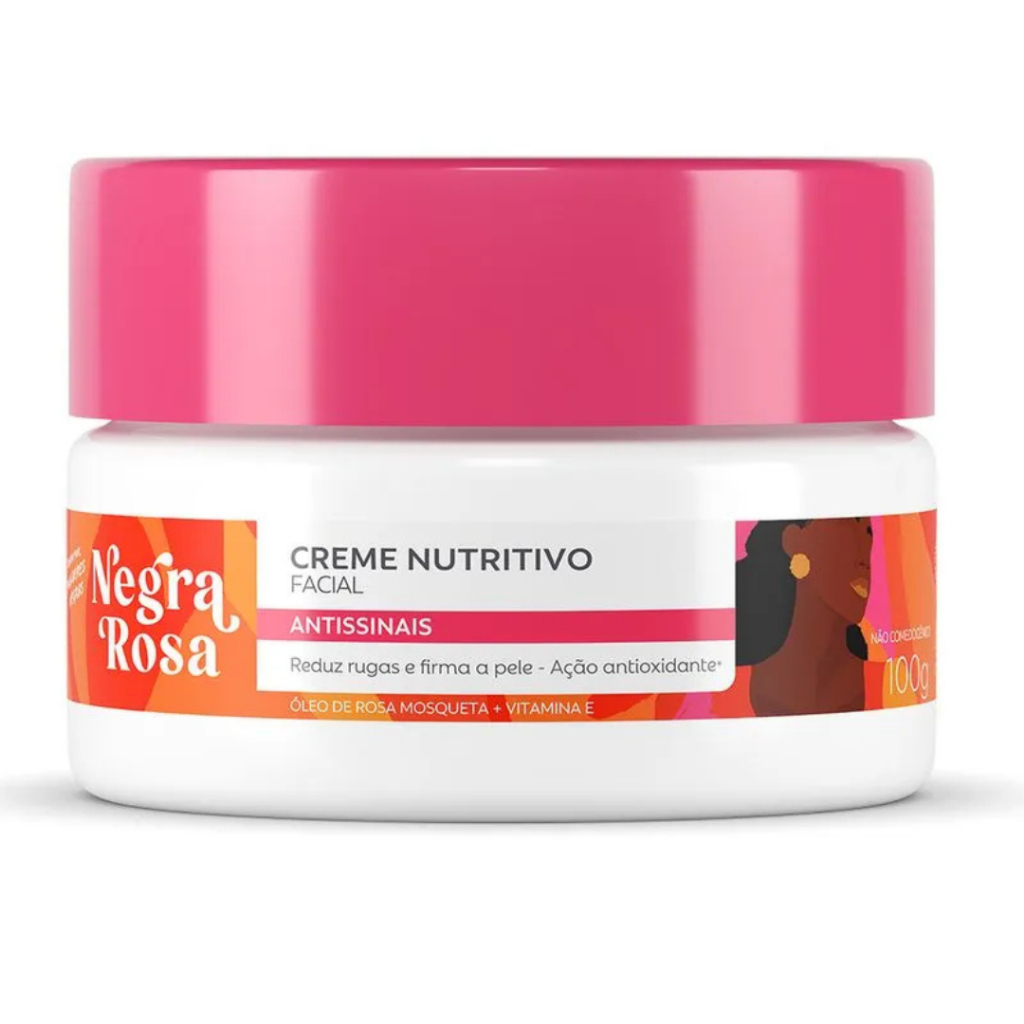 Creme Nutritivo Facial Antissinais - Negra Rosa
