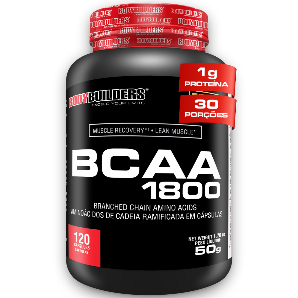 BCAA 1800 120 Cápsulas - Bodybuilders em Oferta na Shopee