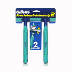 Gillette Prestobarba UltraGrip2 Descartável 2 Unidades