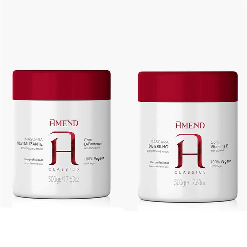 Amend Kit Máscara Capilar Revitalizante D-Pantenol e Vitamina-E 500g - Beauty