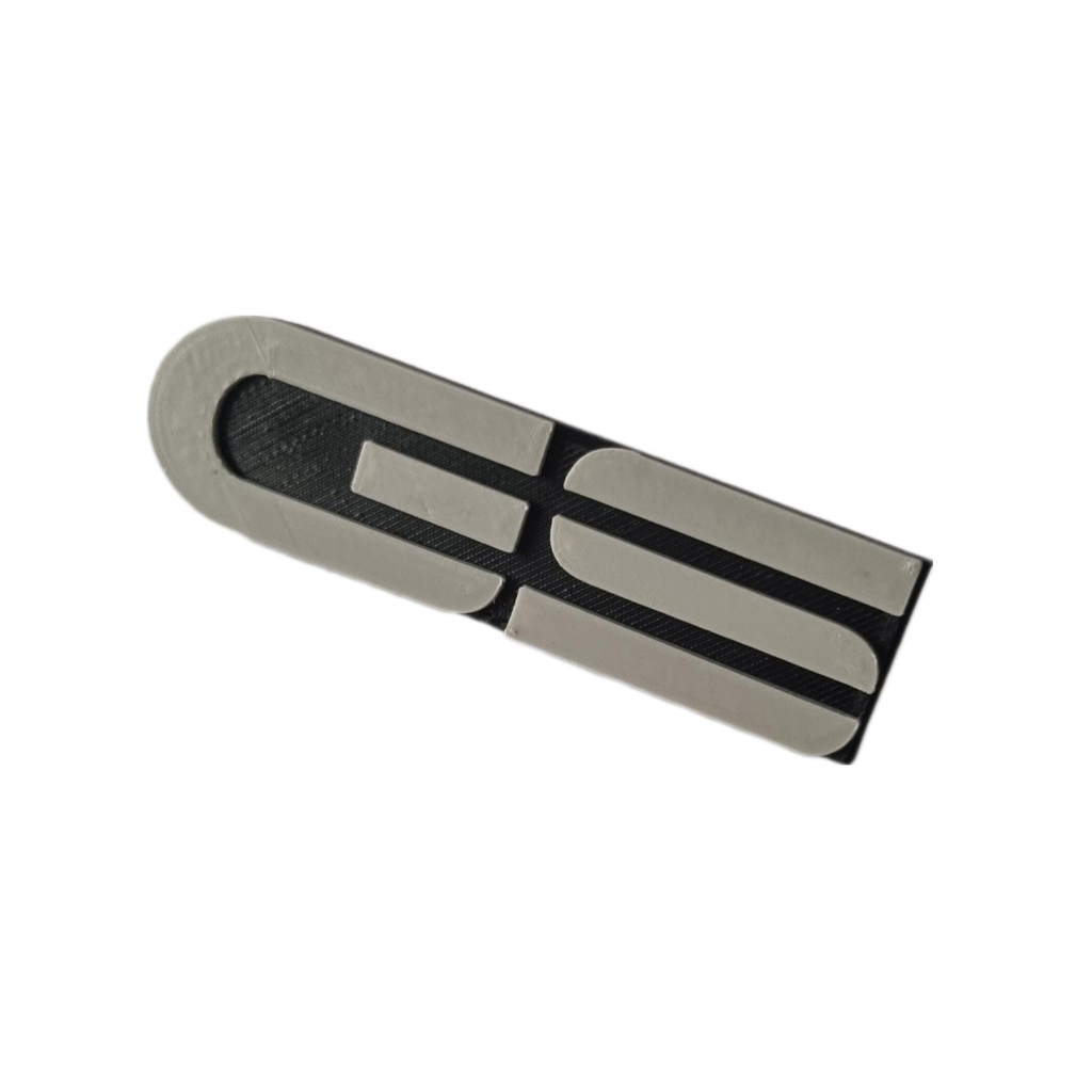 Emblema Da Grade Kadett Gs (letras Em Cinza)
