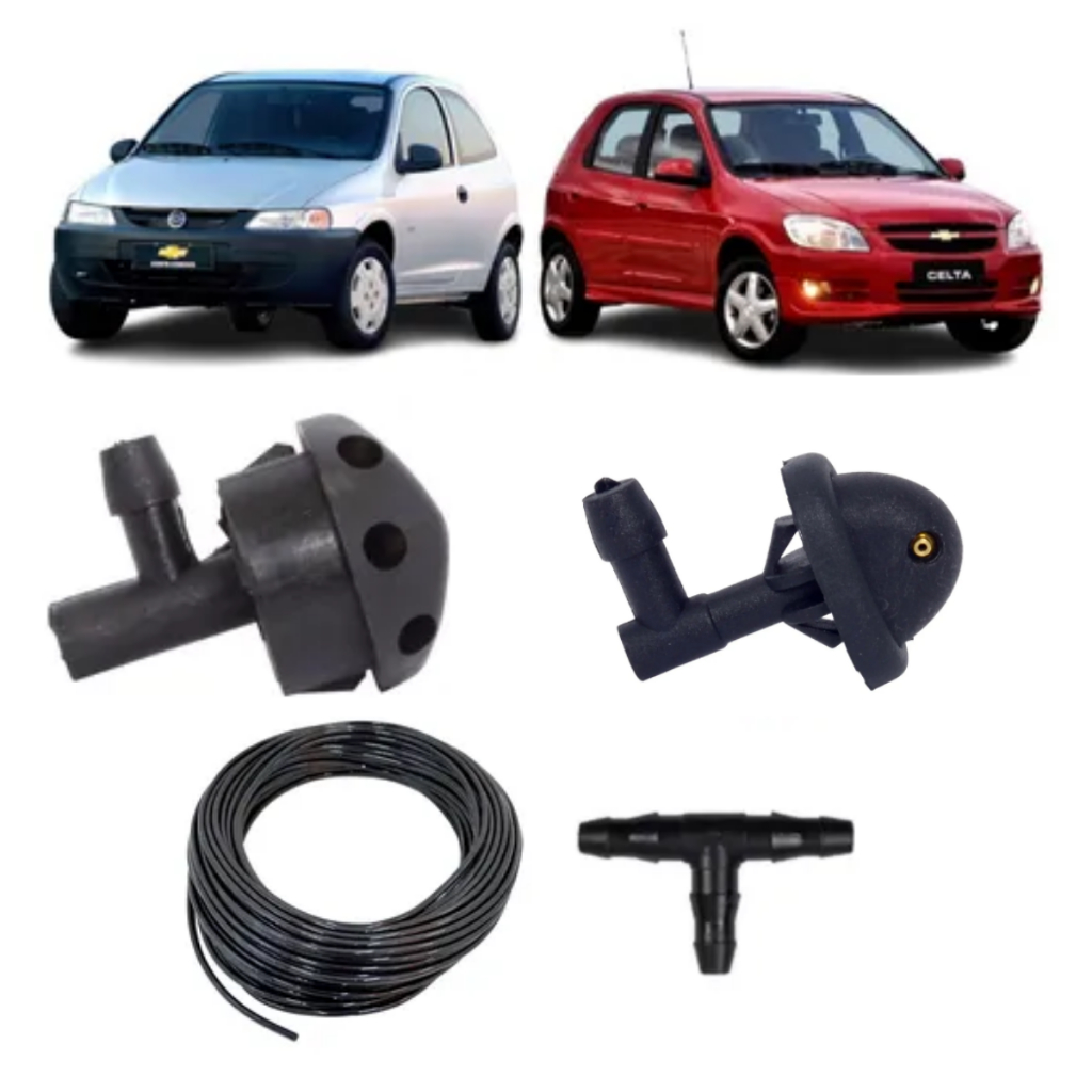 KIT BRUCUTU CONEXÃO MANGUEIRA DIANTEIRA TRASEIRA CELTA 2001 2002 2003 2004 2005 2006 2007 2008 2009 10 11 12 13 14 15 em Oferta na Shopee