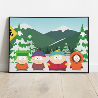 Quadro Decorativo South Park Desenho Animado Stan, Kyle, Eric e Kenny Para Sala Quarto Escritório em Oferta na Shopee