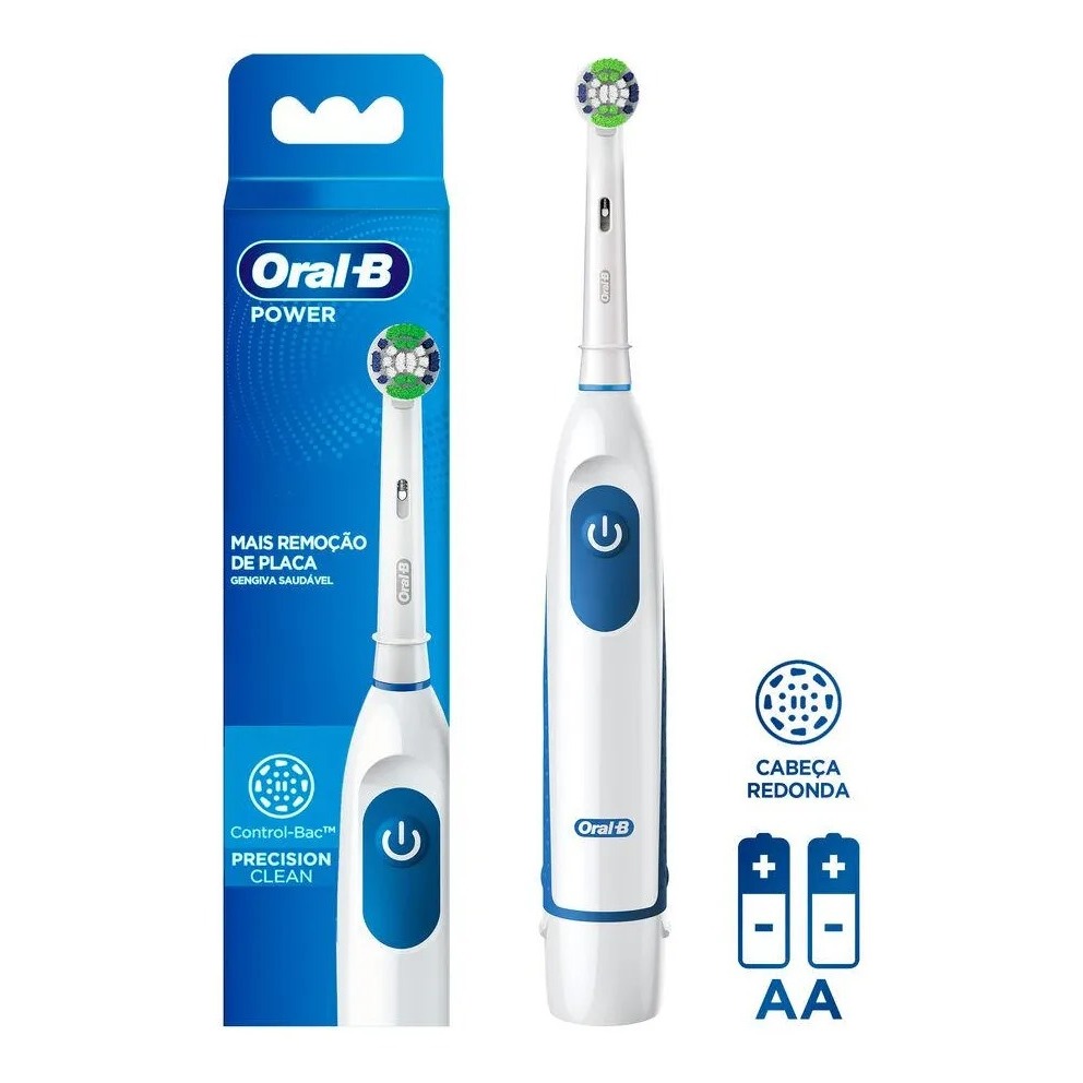 Oral-B Power Precision Clean Adulto e Infantil escova de dentes elétrica com 2 pilhas