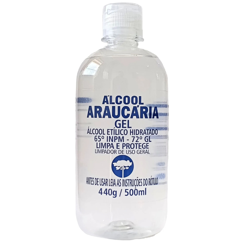 Álcool Gel 500ml 70% Antisséptico Bactericida Frasco Rápida Absorção em Oferta na Shopee