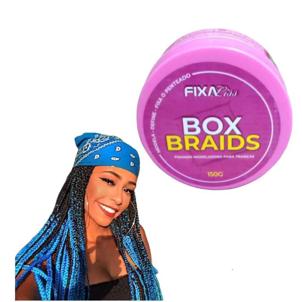 kit 02 unds.Pasta Modeladora Fixa Profissional 150g pomada modeladora baby hair nagõ box braids