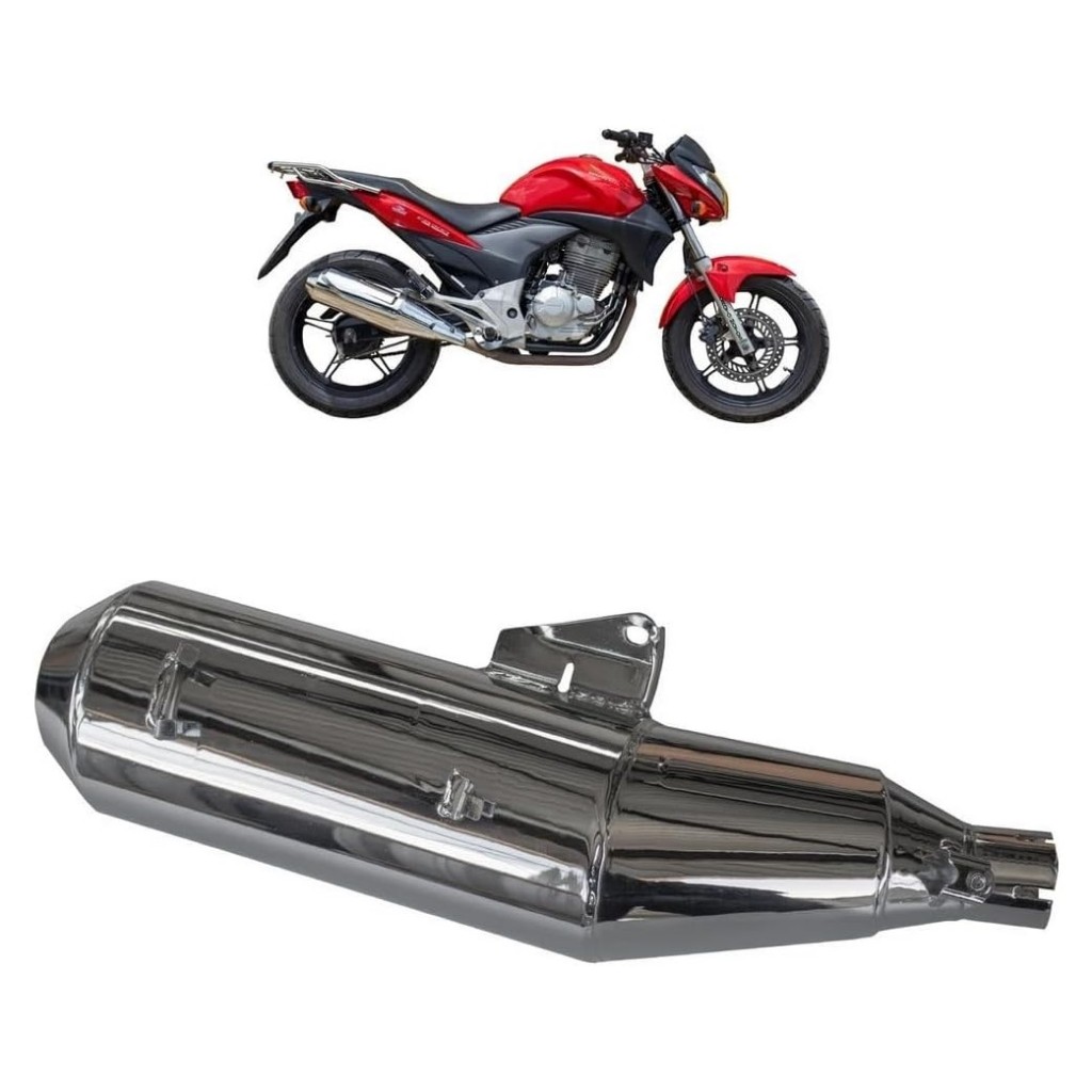 PONTEIRA ESCAPAMENTO CB 300 R 2009 A 2015 MODELO ORIGINAL - MA ACESSÓRIOS